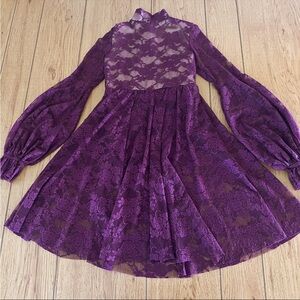 Weissman Purple Lace Dance Dress 10/12